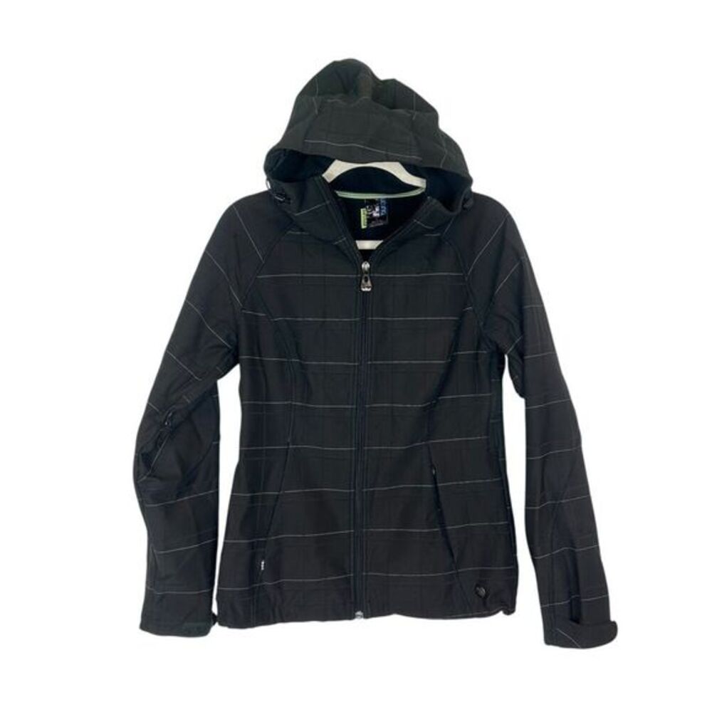 Burton Women’s Snowboarding Dry Ride Jacket Fleece Lined Black Ski Winter Zip Up